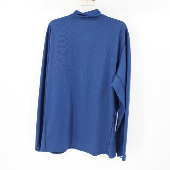 Patagonia Shirt Men's 2XL Capilene Baselayer Midweight Zip Neck Long Sleeve Blue - Picture 8 of 13